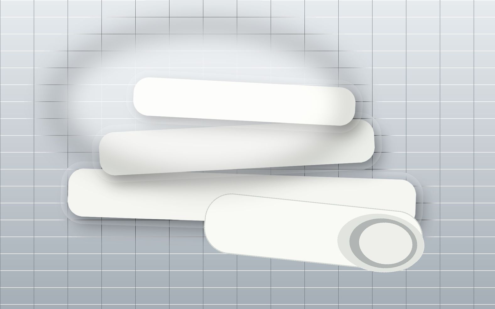 Smooth uncured high-consistency silicone rubber slabs and a folded roll on a stainless processing surface.