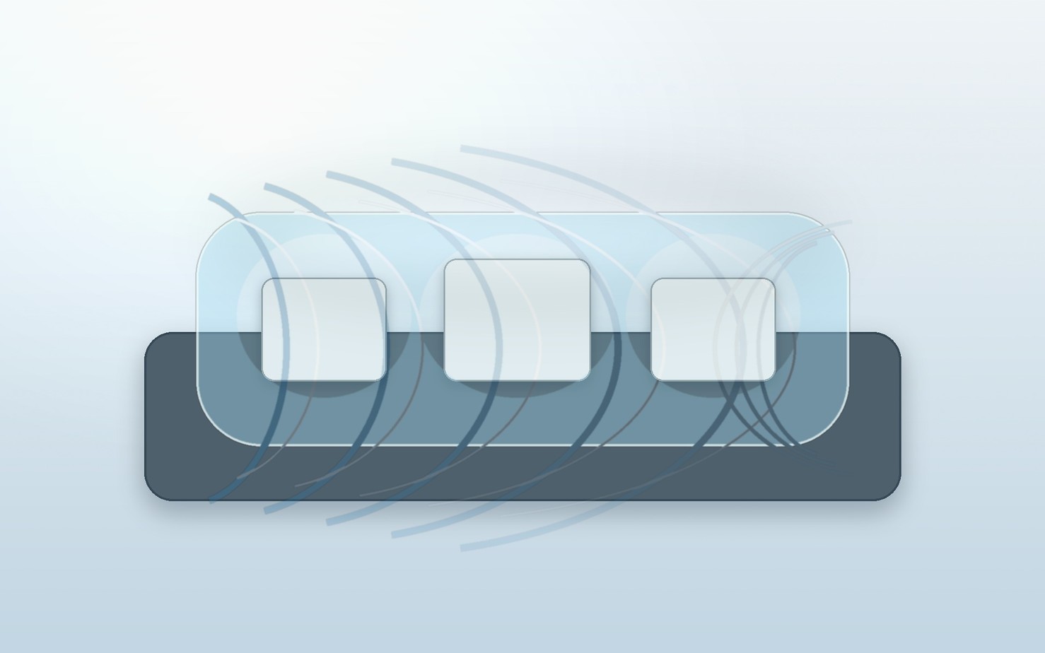 Two reactive silicone streams merge through a compact static mixer with a catalyst phase present.