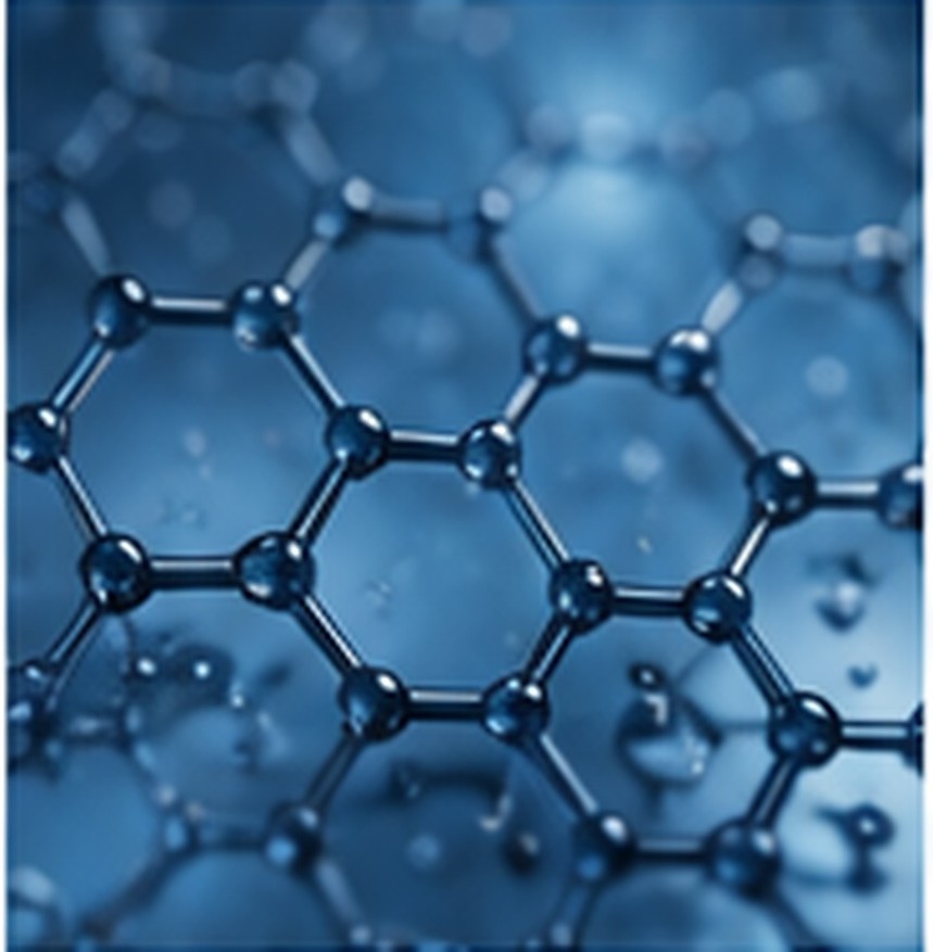 Clear rounded silicone-resin forms on a reflective blue surface, representing a high-purity amino-functional raw material.