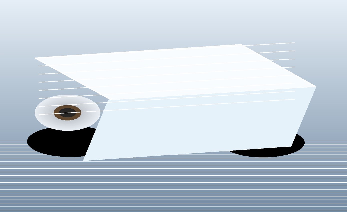 Stacked glossy coated panels show controlled spacing between finished surfaces during storage.